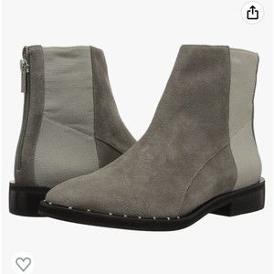 LFL by Lust for Life Women Magical Ankle Boot gray suede leather back zip 7 M